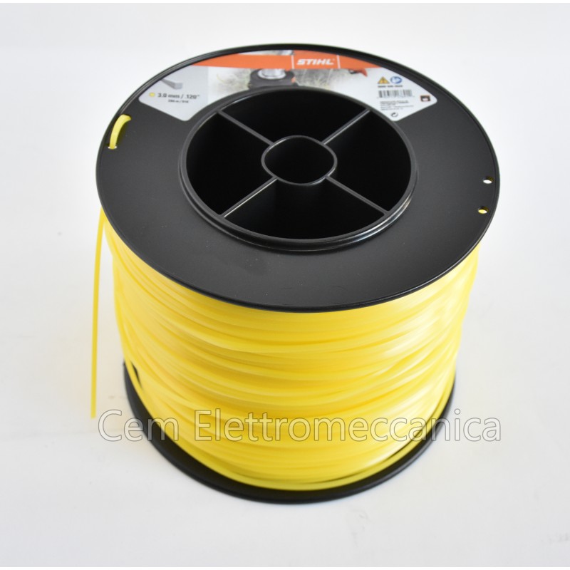 Stihl 3.0 mm square nylon wire reel of 271 meters 00009302620