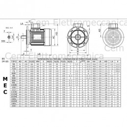 Measurement of three-phase electric motors B5