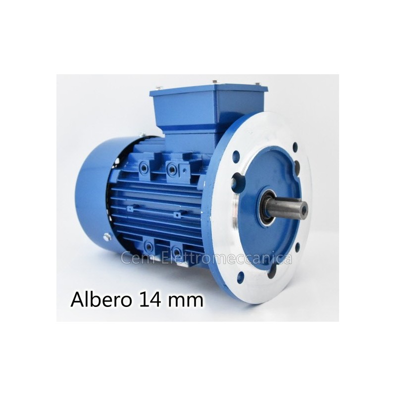 Three-phase electric motor 1 HP - 0.75 kW 2800 rpm 2 poles MEC 71 Form B5