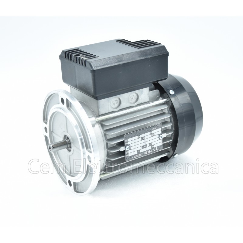 Single-phase electric motor 1 HP 1400 rpm 4 poles MEC 80 Form B5 - 230 V
