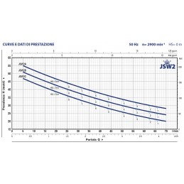 Curve e dati di prestazione Pedrollo JSW2