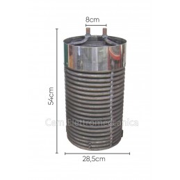 Coil Cdr S14 for high pressure cleaners Mazzoni type spare boiler