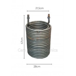 Serpentine Cdr S6 for high pressure washers type Sirio spare boiler