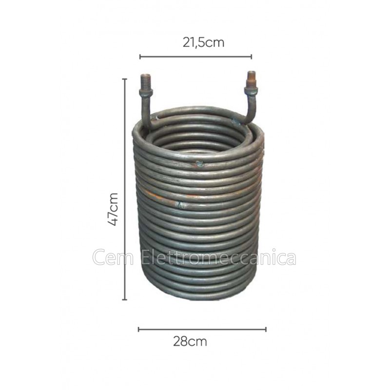 Serpentine Cdr S6 pour nettoyeurs haute pression type Sirio remplacement de chaudière