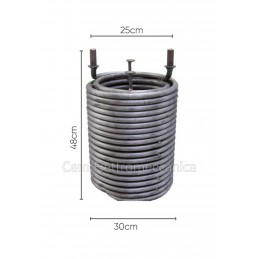 Cdr P2 coil for high pressure washer Portotecnica type spare boiler