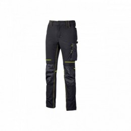 Pantalones de trabajo de seguridad U-Power ATOM BLACK CARBON