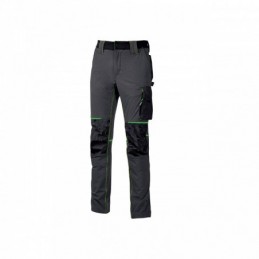 Pantalones de trabajo de seguridad U-Power ATOM ASPHALT GREEN