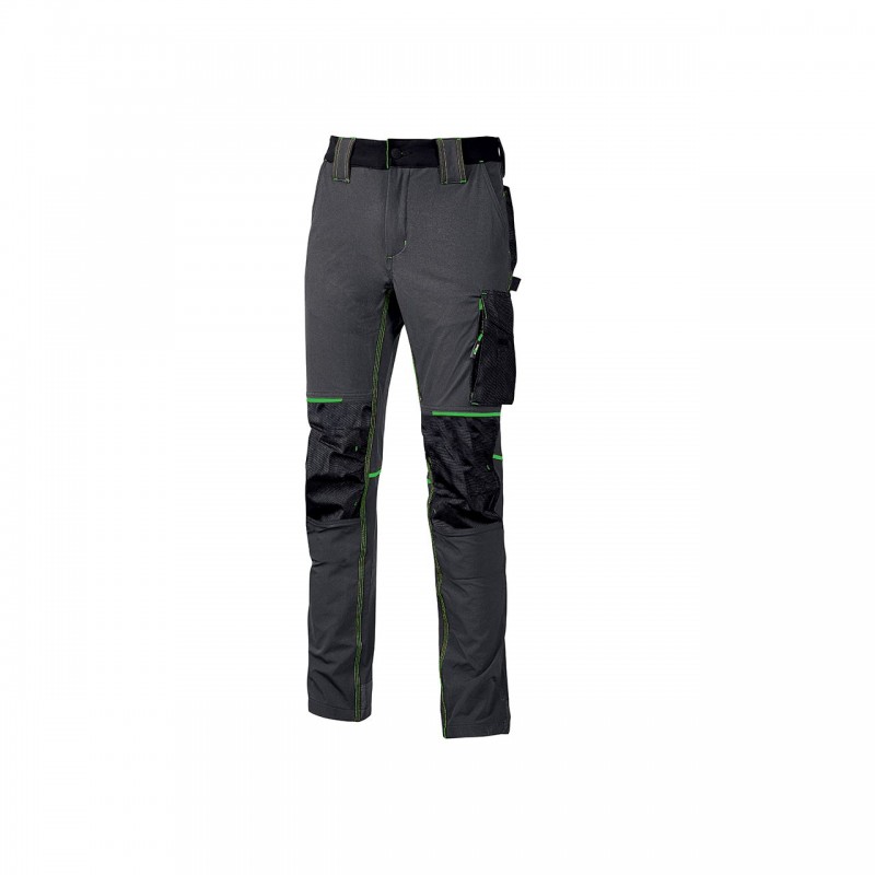 Pantaloni da lavoro U-Power ATOM ASPHALT GREY GREEN antinfortunistica