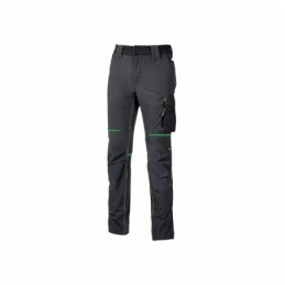 U-Power WORLD ASPHALT GREEN safety work trousers