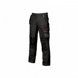 Pantalones de trabajo de seguridad U-Power RACE BLACK CARBON