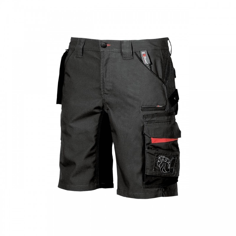 Pantaloni corti da lavoro U-Power START BLACK CARBON