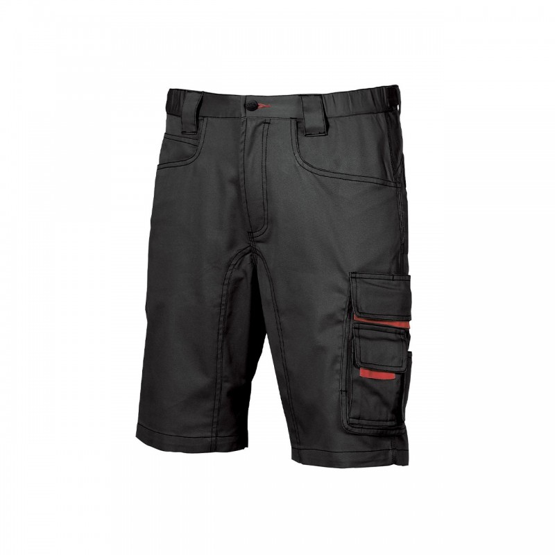 Pantalones cortos de trabajo U-Power PARTY CARBONO NEGRO