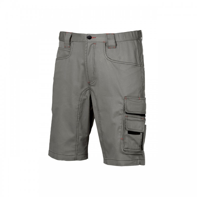 Pantalones cortos de trabajo U-Power PARTY STONE GREY