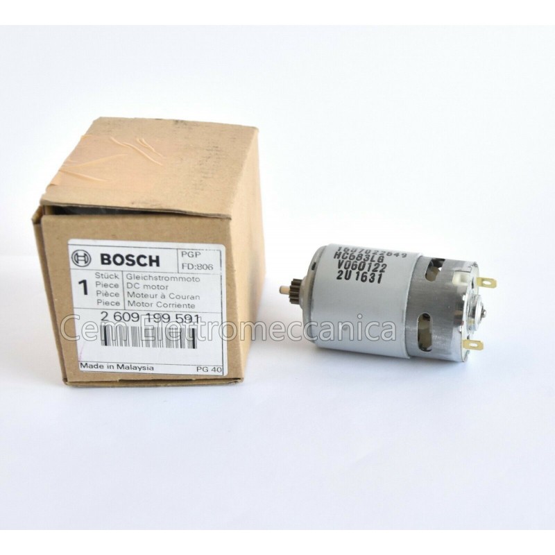 Moteur 18 V pour perceuse BOSCH GSR 18-2-LI pièce d'origine n° 1607022649