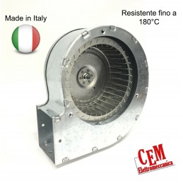 Ventilateur centrifuge 55 Watt TRIAL CAH12Y4-003 monophasé pour air chaud 180° Moteur côté droit