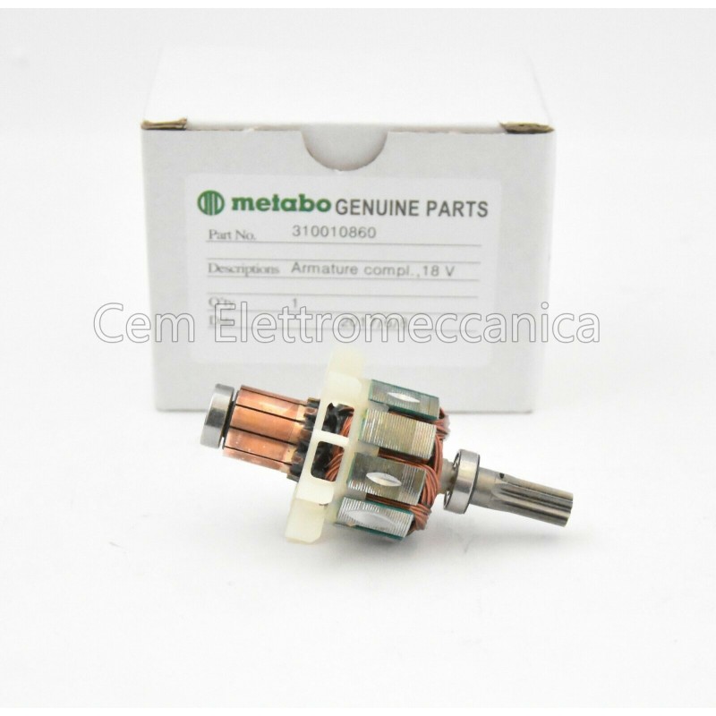 Motor de inducción Metabo DC 18 V para taladradora atornilladora SSD 18 LTX 200