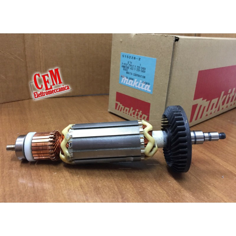 Makita 515228-2 armature motor for 9565 grinder
