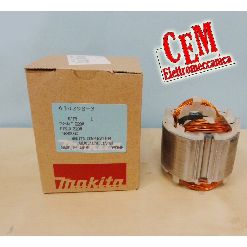 Makita moteur à induction 634348-4 pour disjoncteur HR3000 - HR3550C