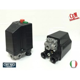 Pressure switch Expotherm 2 three-phase NE-MA 4-way with thermal protection