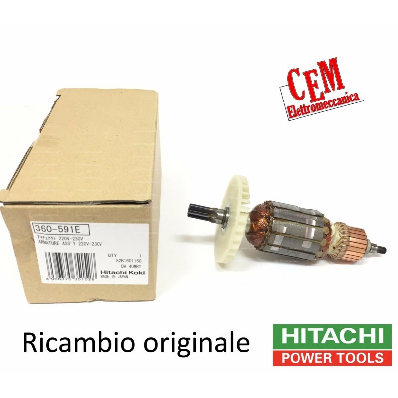 Motor de inducción Hitachi Hikoki 360591E para martillo DH40MR DH40MRY DH40MRSR