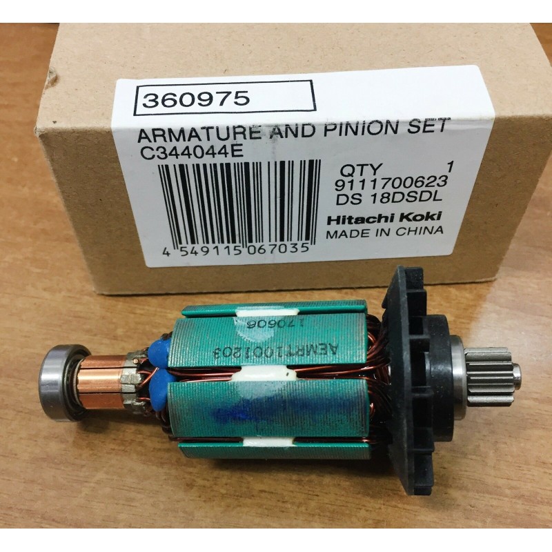 Hitachi Hikoki Ankermotor und Ritzel 360975 für DS18DL2 Schraubendreher