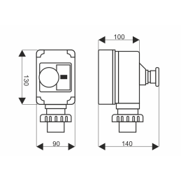 Single-phase motor protection switch for construction machines