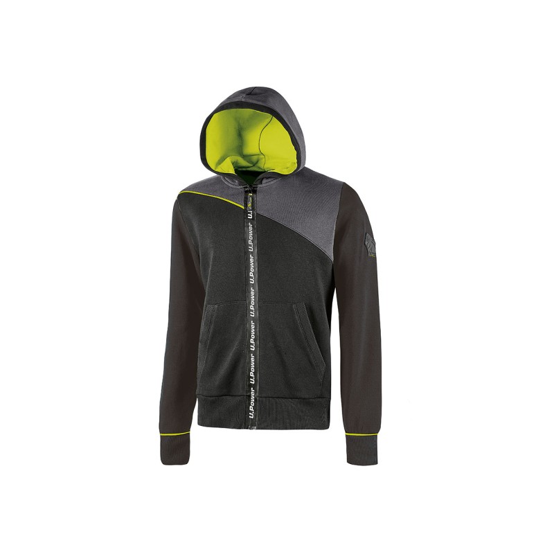 U-Power JUPITER hoodie BLACK CARBON