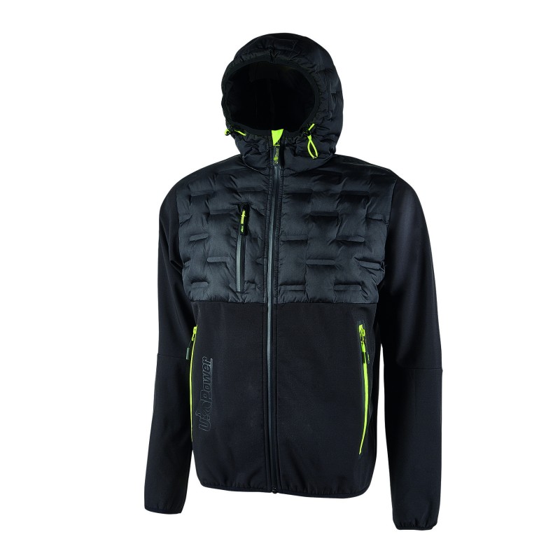 Arbeitsjacke U-POWER SPOCK schwarz BLACK CARBON