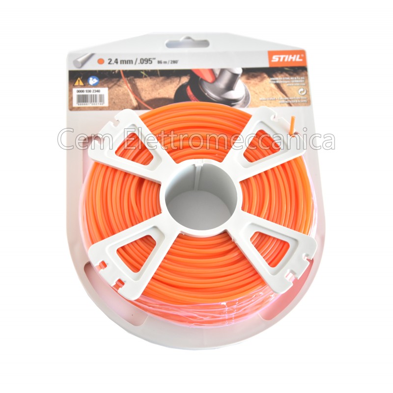 Bobina filo nylon tondo Stihl 2,4 mm da 83 metri 00009302340