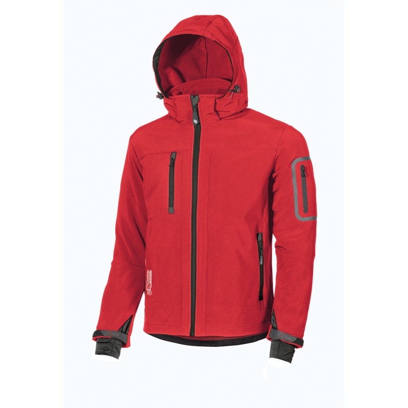 Chaqueta de trabajo U-POWER METROPOLIS rojo RED MAGMA