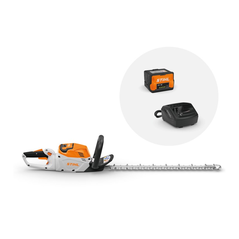 Tagliasiepi STIHL HSA 60 con batteria AK 10 e AL 101