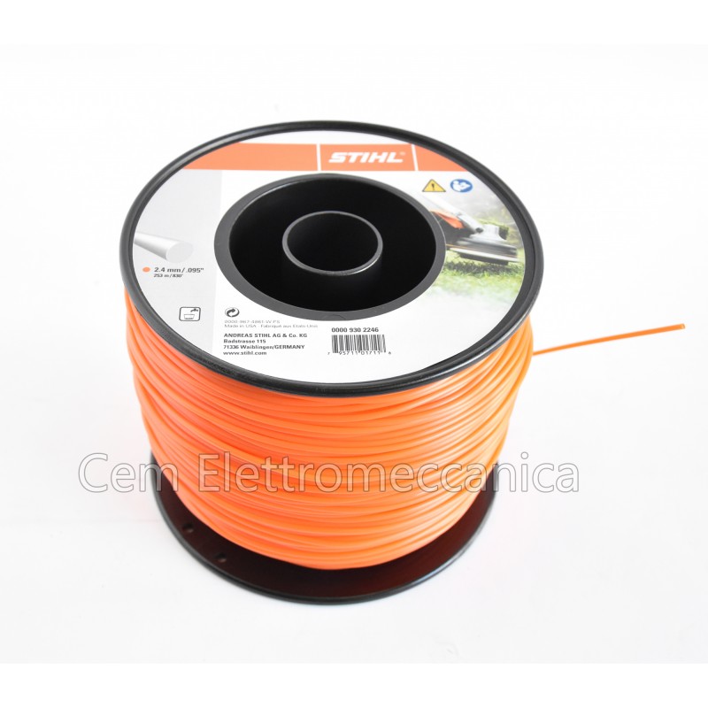 Stihl bobine de fil rond en nylon 2,4 mm 253 mètres 00009302246