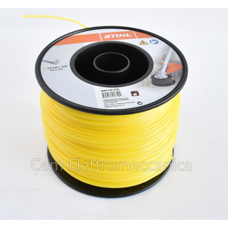 Stihl bobine de fil rond en nylon 3.0 mm 162 mètres 00009302542