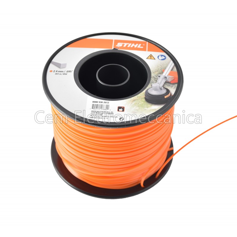 Stihl square nylon wire reel 2,4 mm 253 meters for brush cutter