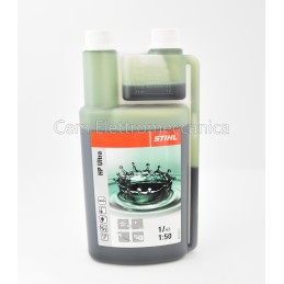 Aceite de mezcla Stihl HP ULTRA 1 litro con vaso dosificador para motores de 2 tiempos