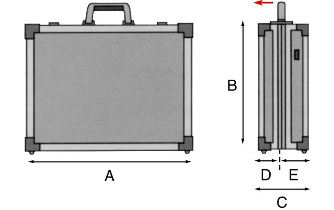 Valigia porta utensili ALC170 Specifiche tecniche