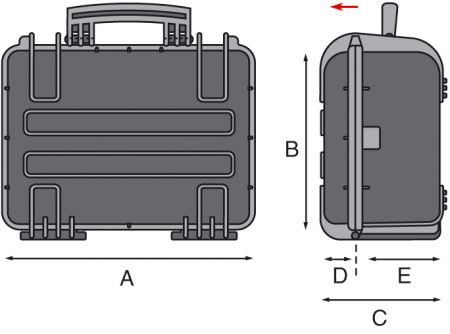 Valigia porta utensili WATERPROOF GT 42-09 PEL GT LINE Specifiche tecniche