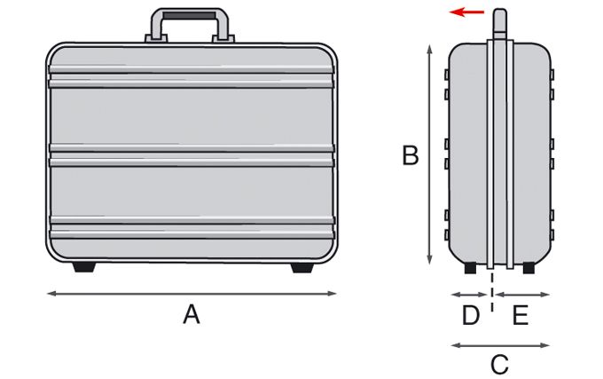 Valigia porta utensili R7 Specifiche tecniche